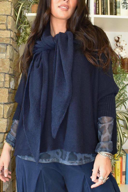 Basso Box Knit Navy